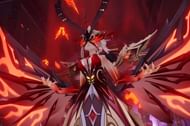 The La Signora boss fight drops the Hellfire Butterfly item (Image via miHoYo)